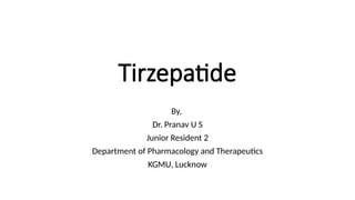 Tirzepatide_Newer Drug for Diabetes Mellitus treatment