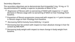 TIRZEPATIDE.pptx effect of tirzepatide on mash | PPTX