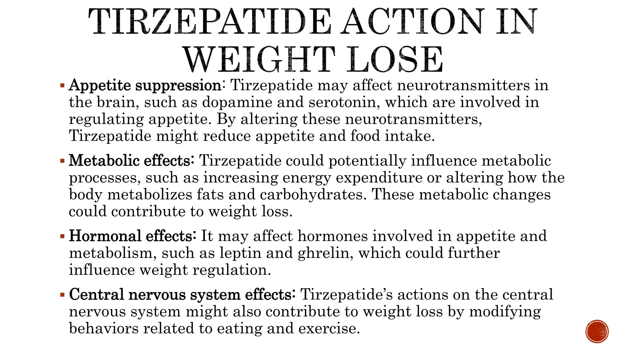 tirzepatide ppt Drug profile of Tirzepatide (Diabetes type 2 and weight lose drug)