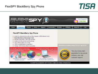 FlexiSPY BlackBerry Spy Phone
 