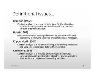 How to do content analysis_abriged | PDF