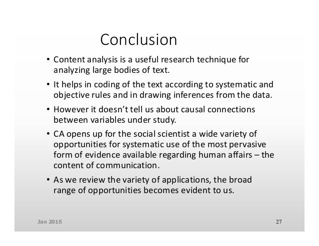 How to do content analysis abriged