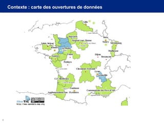 Contexte : carte des ouvertures de données
4
 