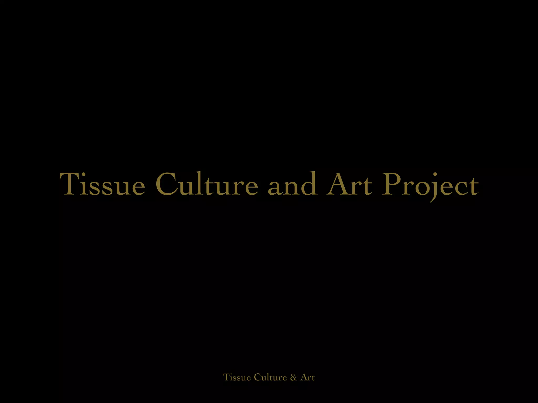 Tissue Culture PPT Tissue culture ppt