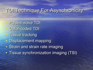 Tissue doppler imaging | PPT