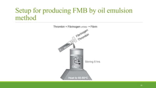 Setup for producing FMB by oil emulsion
method
26
 