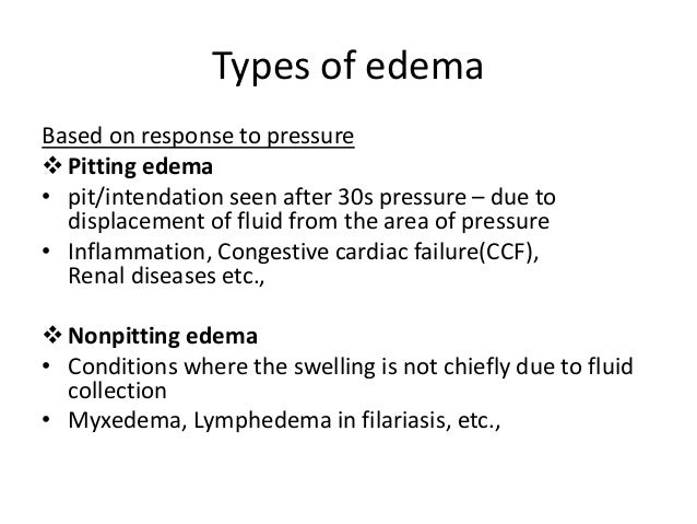 tissue fluid formation edema slideshare