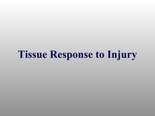 Tissue Response to Injury
 