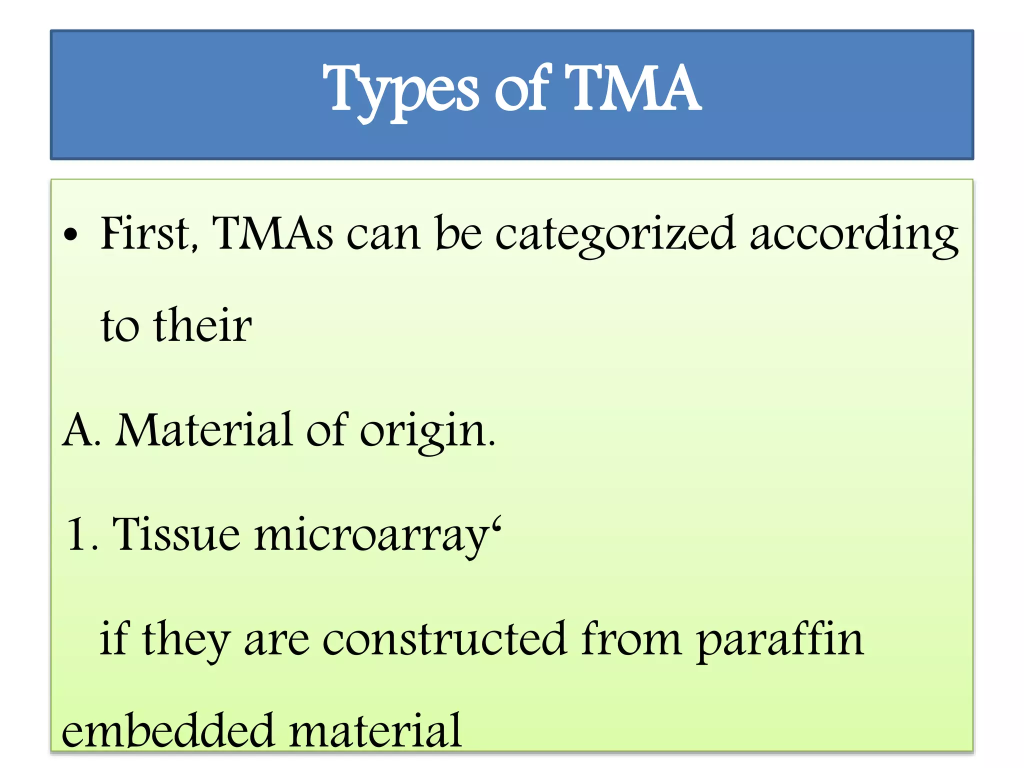 Tissue microarray | PPTX