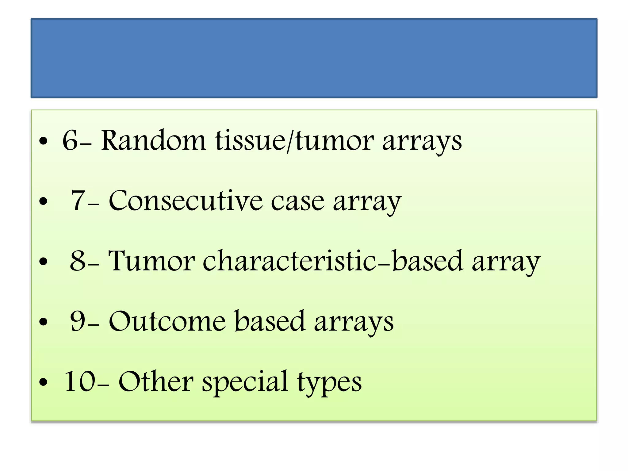 Tissue microarray | PPTX