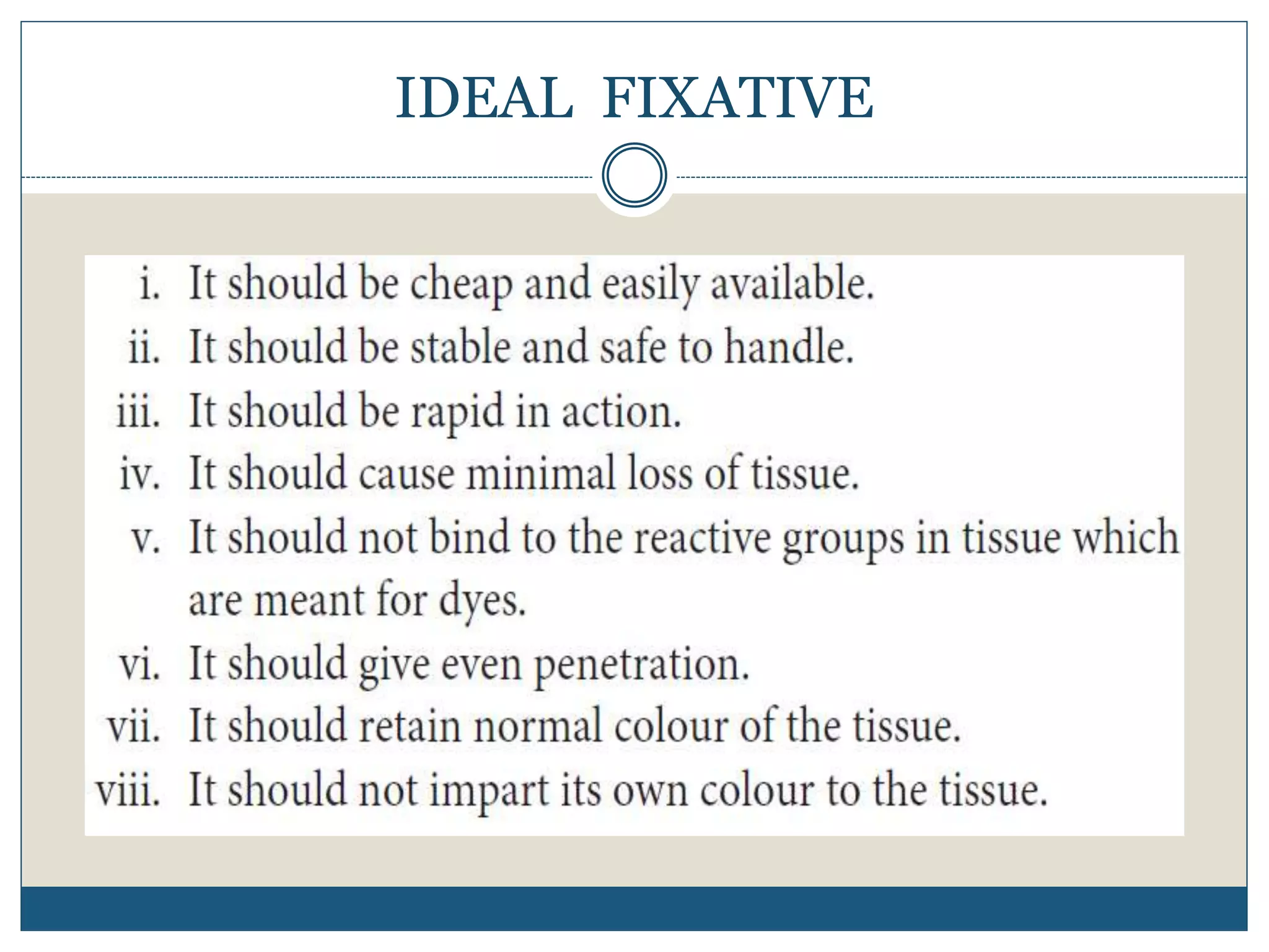 IDEAL FIXATIVE
 