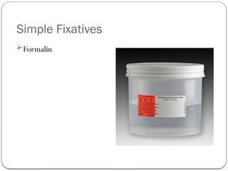 Simple Fixatives
Formalin
 