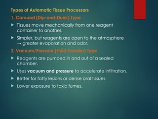 Reagent Carousel Tissue processing powerpoint presentation | PPTX