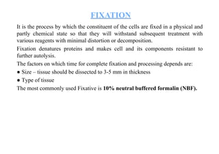 Comprehensive Guide to Tissue Processing, Fixation, and Section Cutting ...
