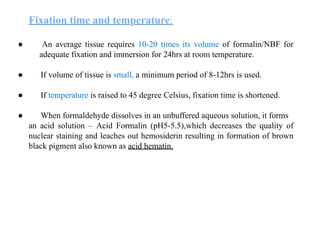 Fixation Time Label Comprehensive Guide to Tissue Processing, Fixation, and Section Cutting ...