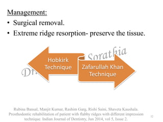 Tissue Ridges Tissue response to cd and preventing and treating the abused tissues | PPTX