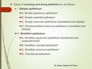 Transitional Vs Simple Columnar Tissues | PPTX