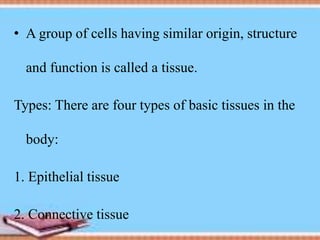 TISSUES OF THE BODY.pptx