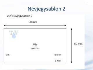 Névjegysablon 2
 