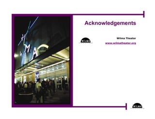 Understanding Where in the Arts - Part Three