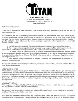Lift Liability Insurance Titan scissor-lift-mrl-6000-manual | PDF