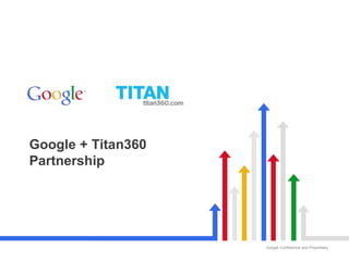 Google Confidential and Proprietary
Google + Titan360
Partnership
 