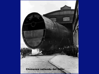 Chimenea saliendo del taller
 