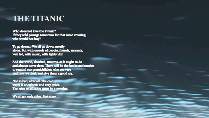 david slavitts titanic analysis Discount prices on books by david r slavitt, including titles like merrill moore: xxx click here for the lowest price. david slavitts titanic analysis Discount prices on books by david r slavitt, including titles like merrill moore: xxx click here for the lowest price.