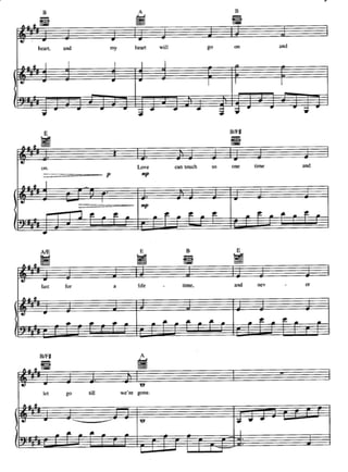 Titanic para piano partituras