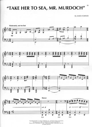 Titanic pianobook