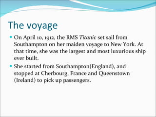 Titanic Presentation | PPSX