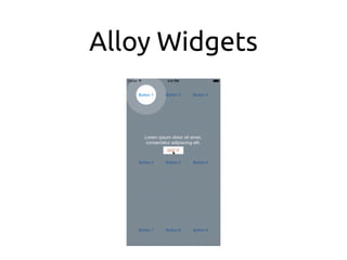 Alloy Widgets
 