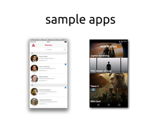 sample apps
 