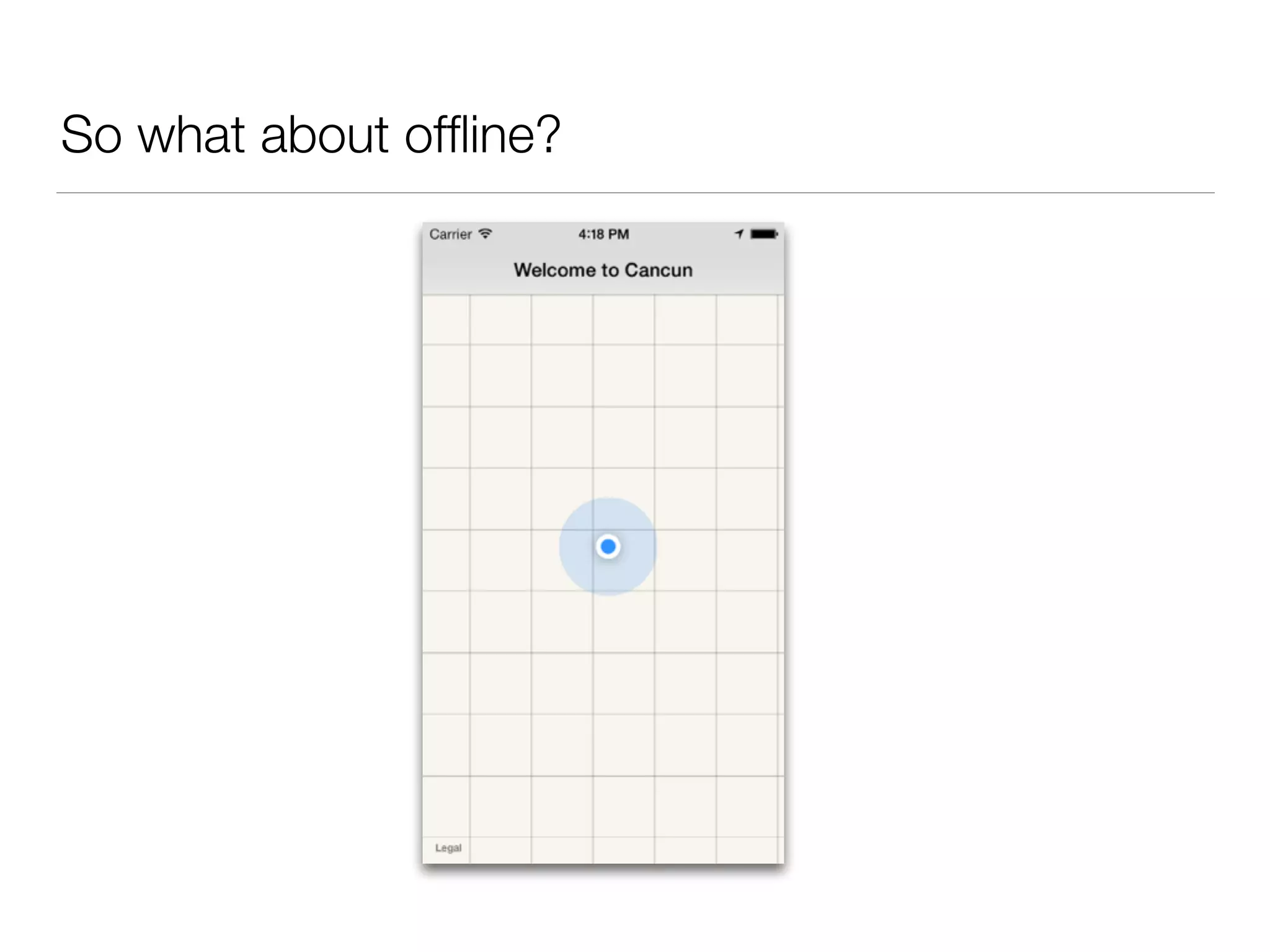 So what about ofﬂine?
 
