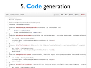 5. Code generation
 