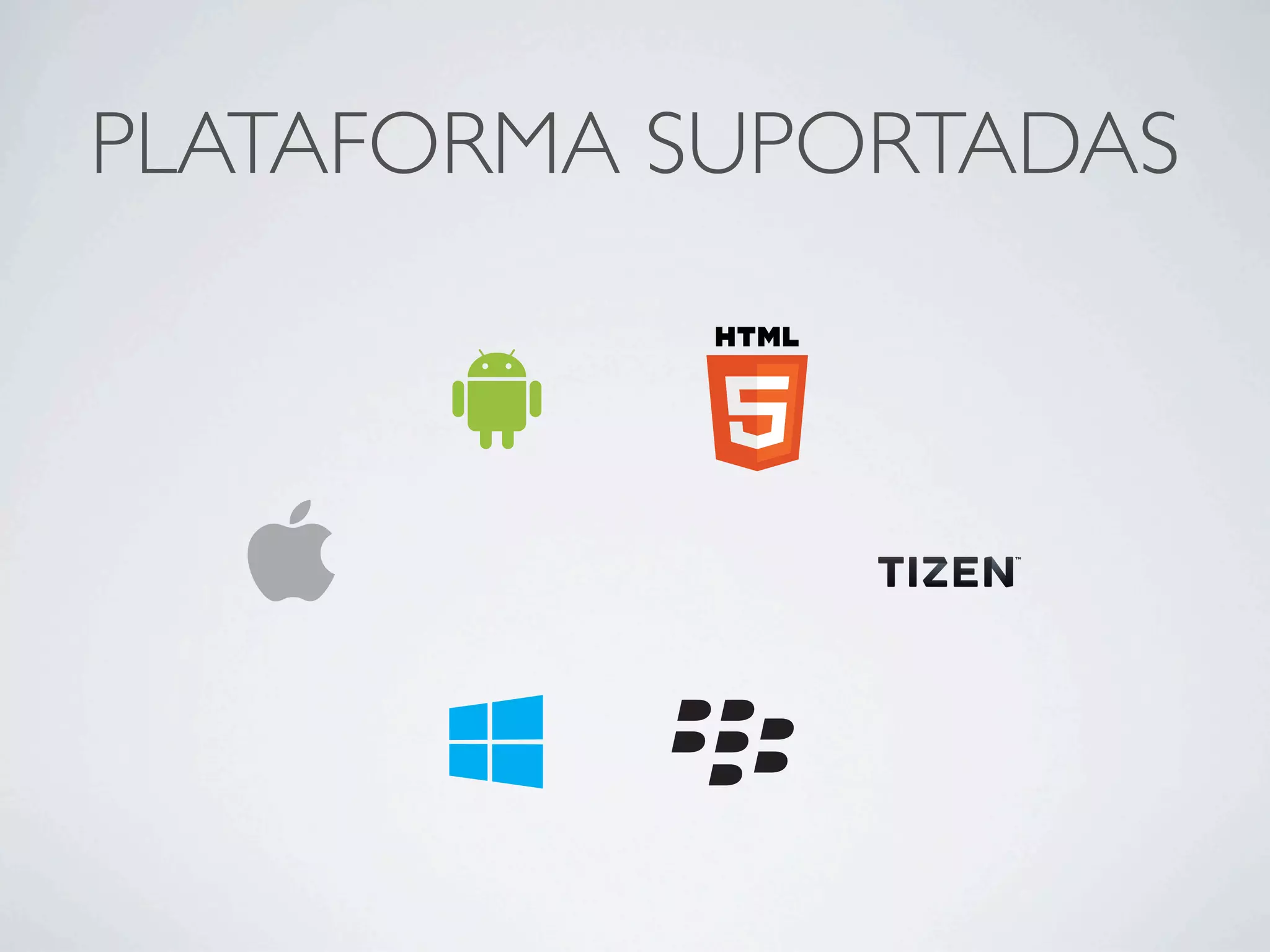 PLATAFORMA SUPORTADAS
 