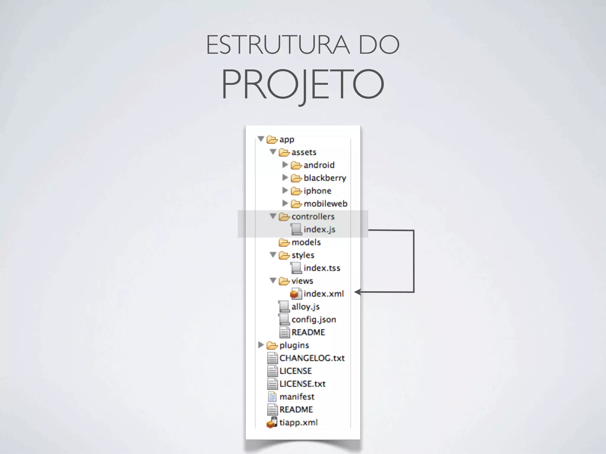 ESTRUTURA DO
PROJETO
 