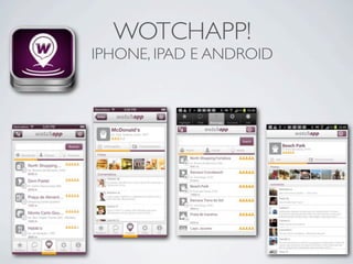 WOTCHAPP!
IPHONE, IPAD E ANDROID
 