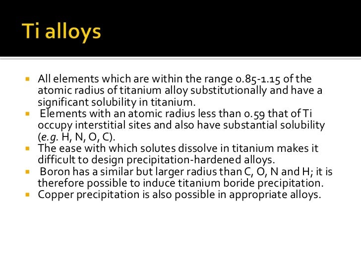 Titanium and its alloys ppt show