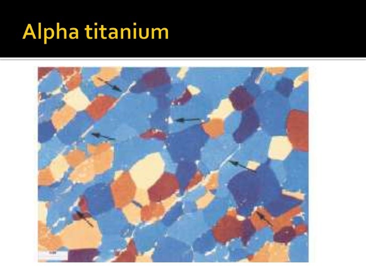 Titanium and its alloys ppt show