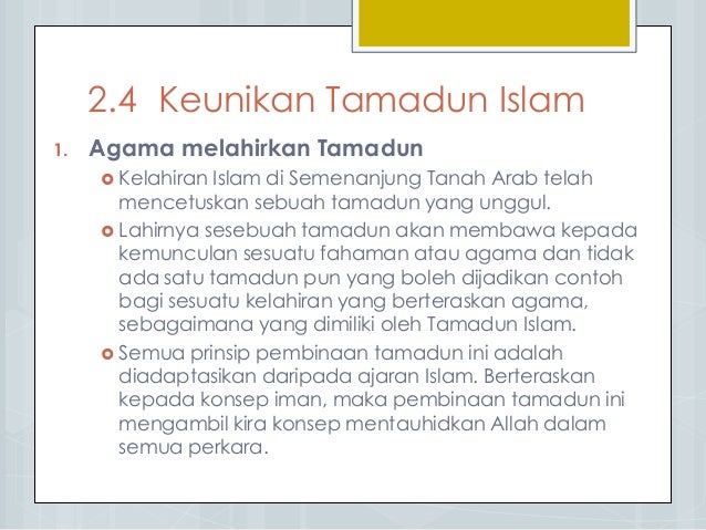 Titas Bab 2 Tamadun Islam