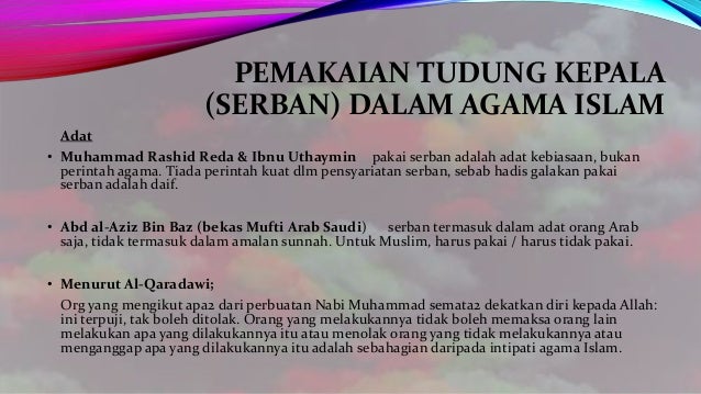 TITAS: Janggut dan tudung kepala dalam tradisi beragama di 