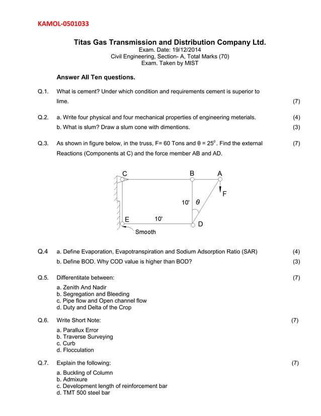 Titas gas transmission and distribution company ltd PDF