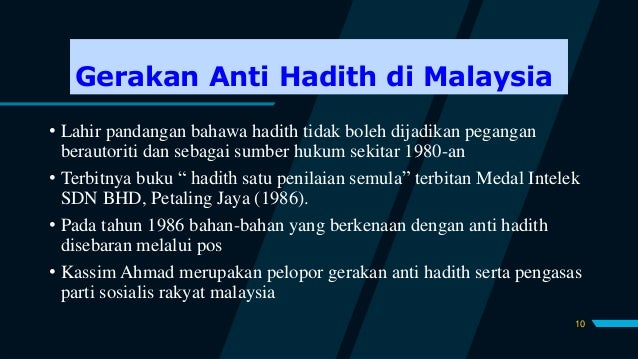 hadis satu penilaian semula