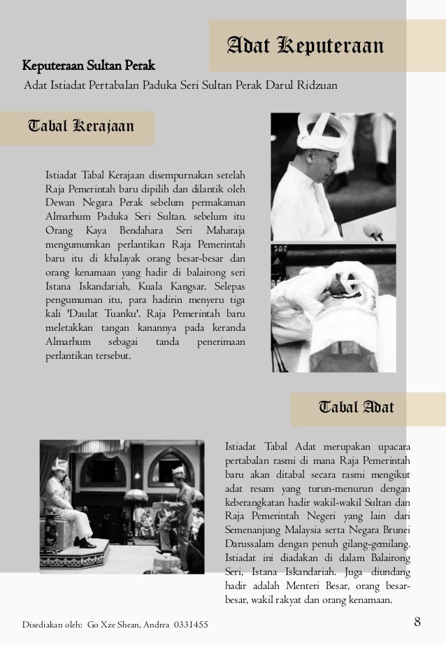 Pusaka Negeri Perak ( TITAS Adat-adat istiadat Negeri Perak )