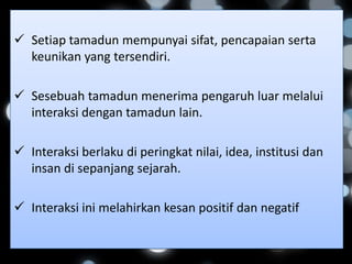 interaksi antara tamadun