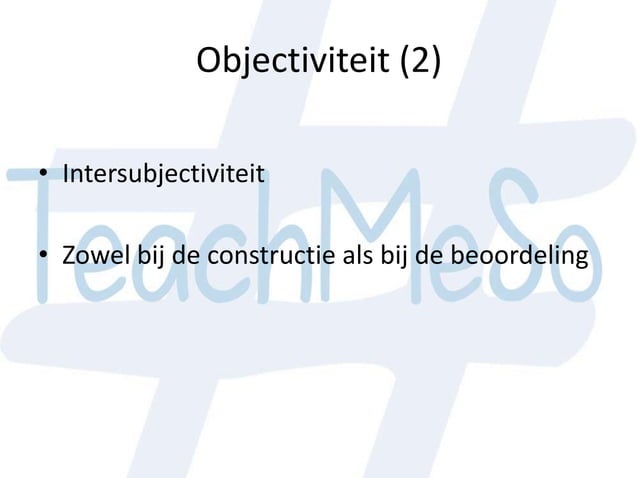 Toets der kritiek | PPT