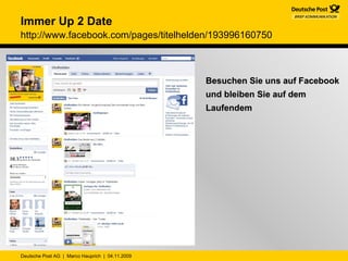Besuchen Sie uns auf Facebook und bleiben Sie auf dem Laufendem Immer Up 2 Date http://www.facebook.com/pages/titelhelden/193996160750 
