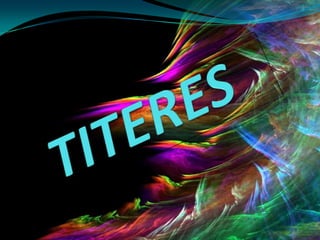 fotografías de presentación de titeres