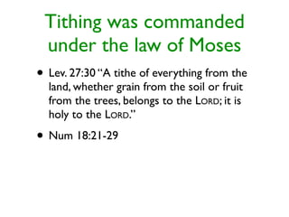 Tithing